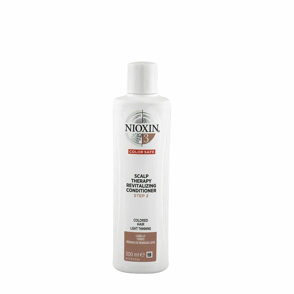 Nioxin System3 Scalp Therapy Revitalizing Conditioner 300ml - Après-shampooing Pour Cheveux Colorés Légèrement Clairsemé