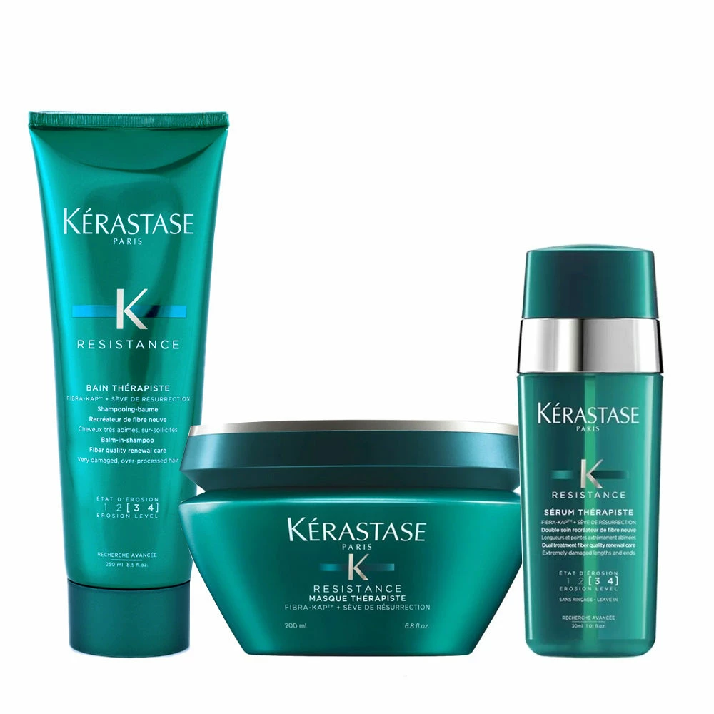 Kérastase Kerastase Resistance Bain Therapiste 250ml Masque Therapiste 200ml Serum Therapiste 30ml