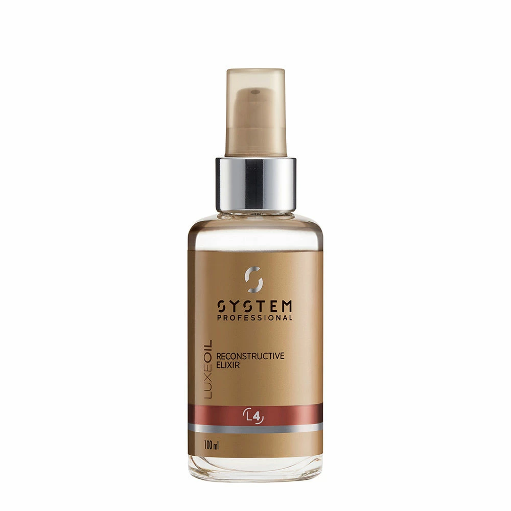 System Professional LuxeOil Elisir L4, 100ml - Huile à La Kératine Pour Cheveux Abîmés