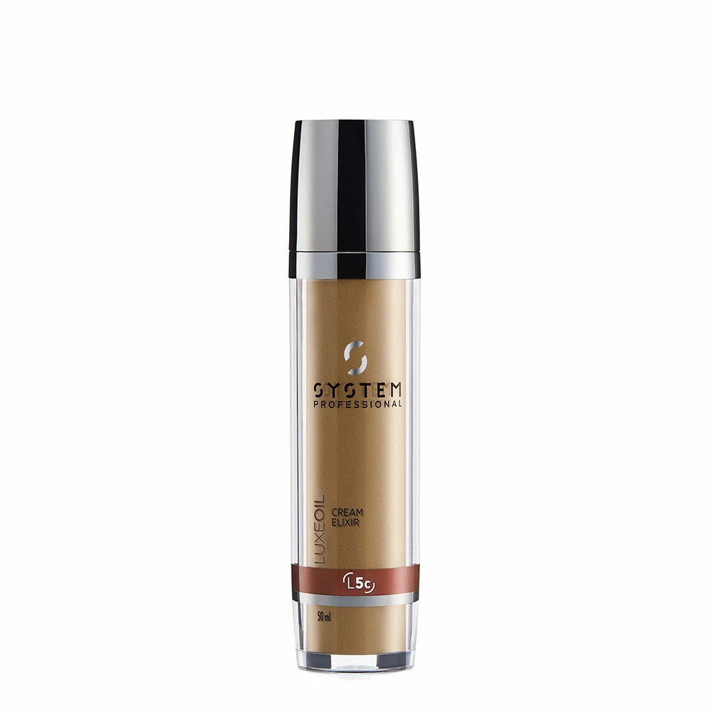 System Professional LuxeOil Cream Elixir L5c, 50ml - Creme à La Kératine Pour Cheveux Abîmés