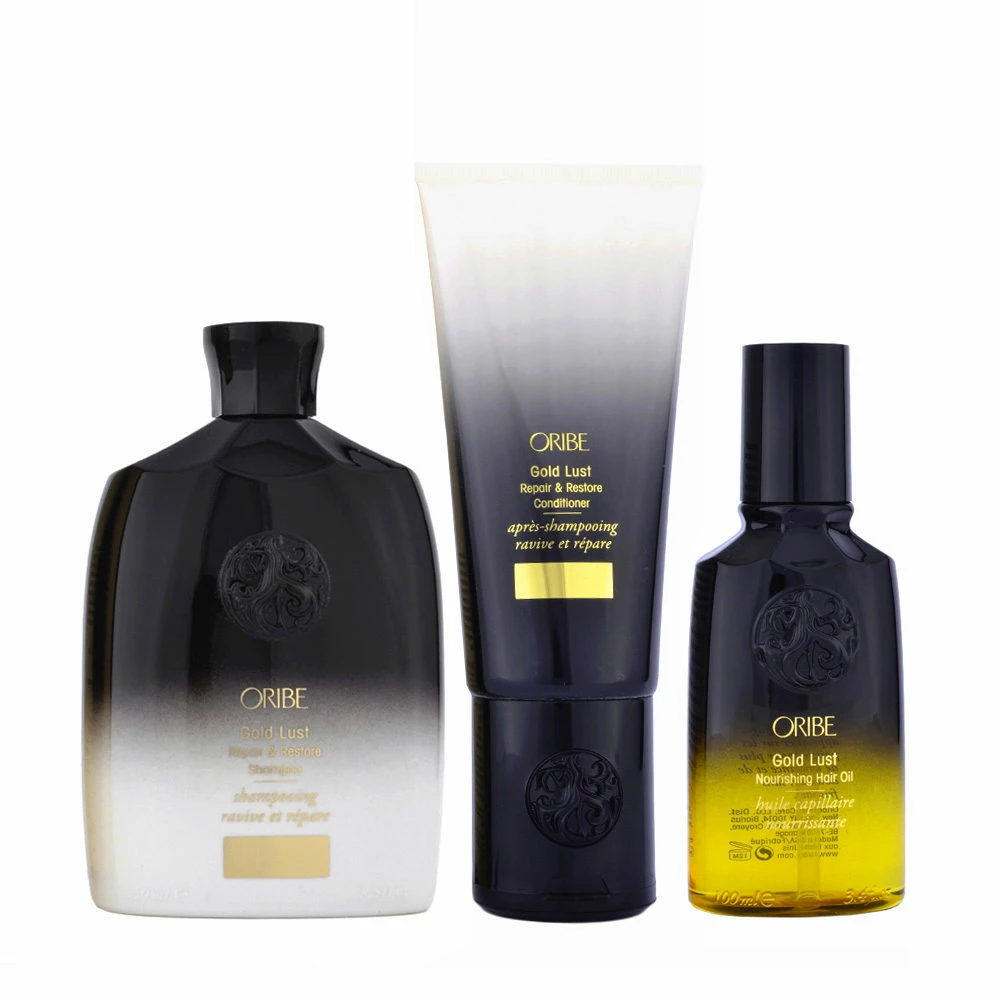 Oribe Gold Lust Repair & Restore Shampoo250ml Conditioner200ml Hair Oil100ml
