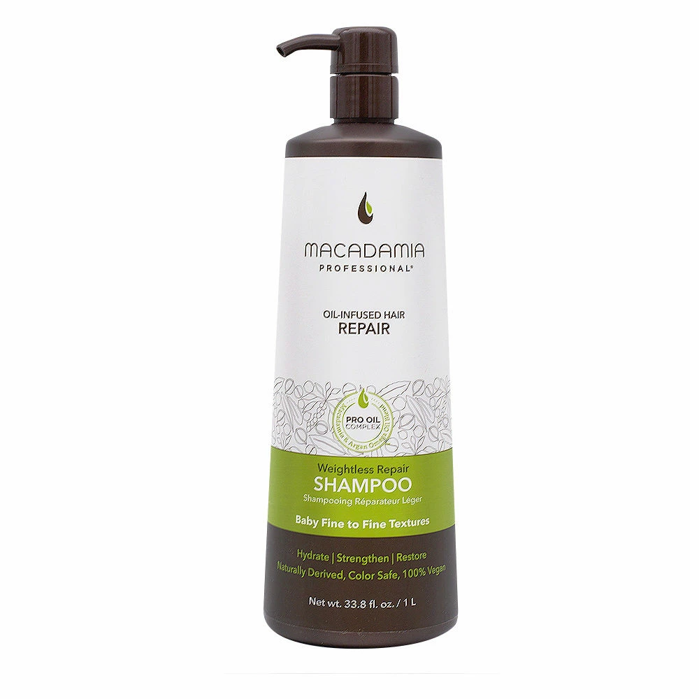 Macadamia Weightless Repair Shampoo 1000ml - Shampooing Hydratant Léger