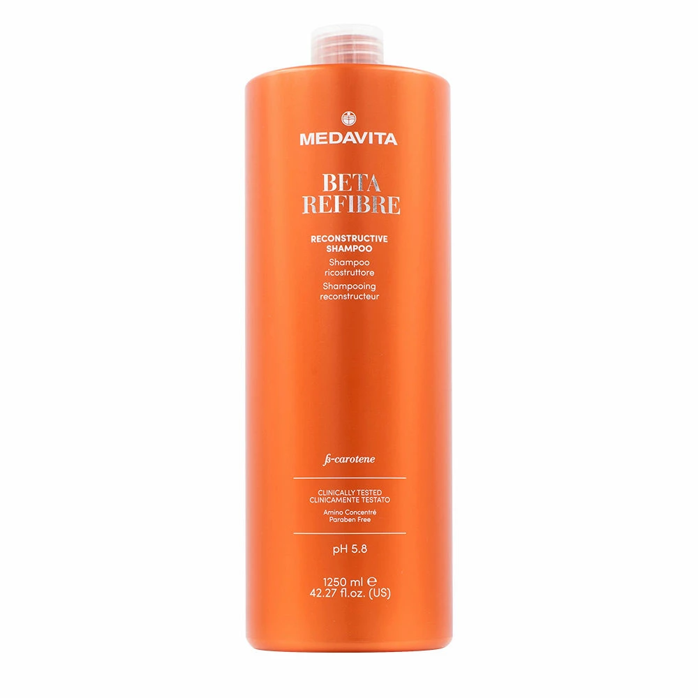 Medavita Lunghezze Beta Refibre Reconstructive Shampoo 1250ml - Shampooing Restructurant Cheveux Abîmés