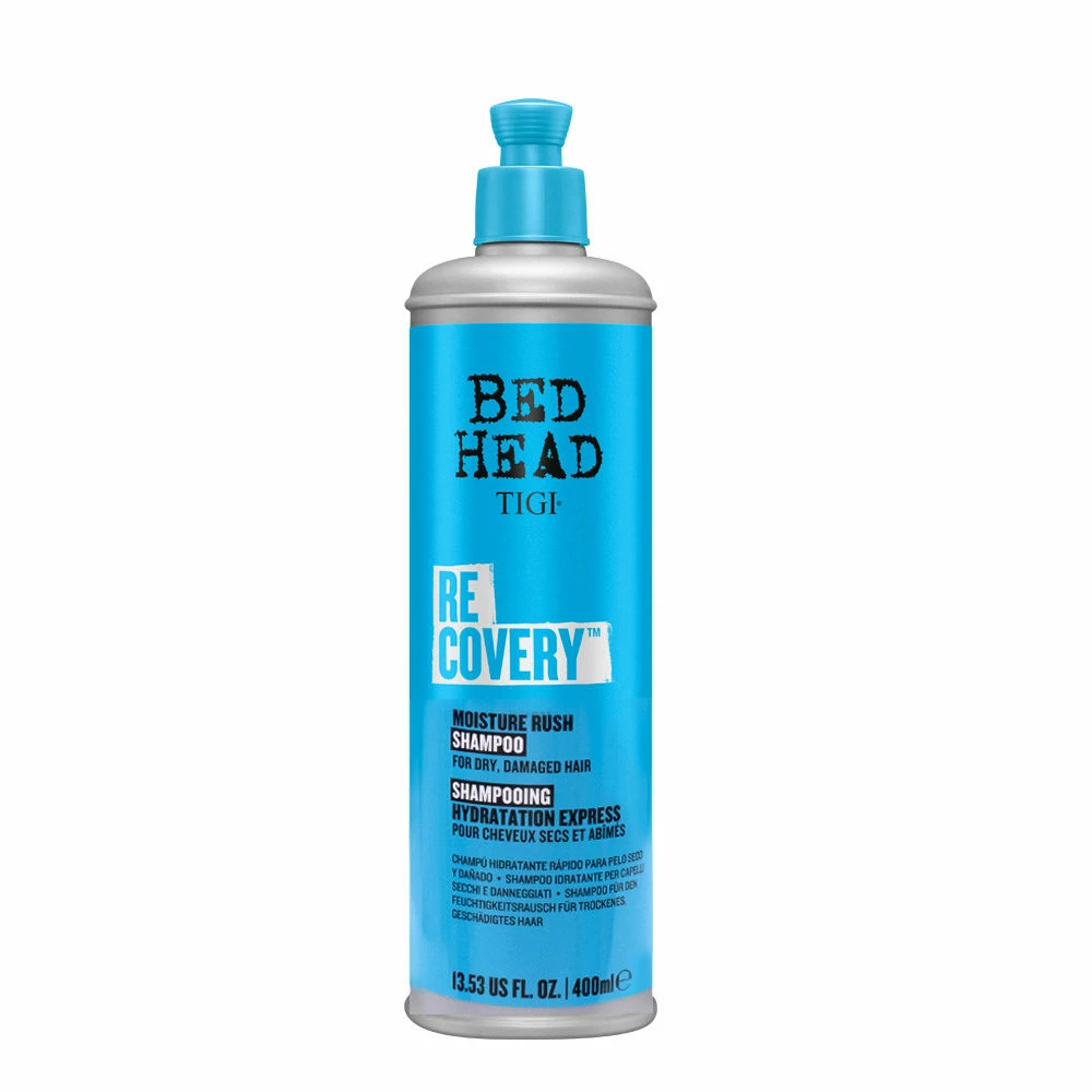 Tigi Bed Head Recovery Moisture Rush Shampoo 400ml - Shampooing Pour Cheveux Secs Et Abîmés