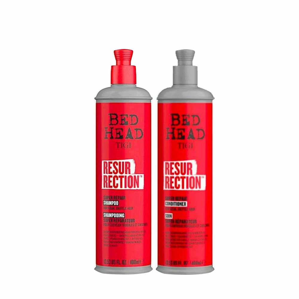 Tigi Bed Head Resurrection Super Repair Shampoo 400ml Conditioner 400ml Tigi Bed Head Resurrection Super Repair Shampoo 400ml Conditioner 400ml -Olaplex Shop A HG031011 500x500 1