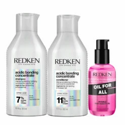 Redken Acidic Bonding Concentrate Shampoo 300ml Conditioner 300ml Oil For All 100ml