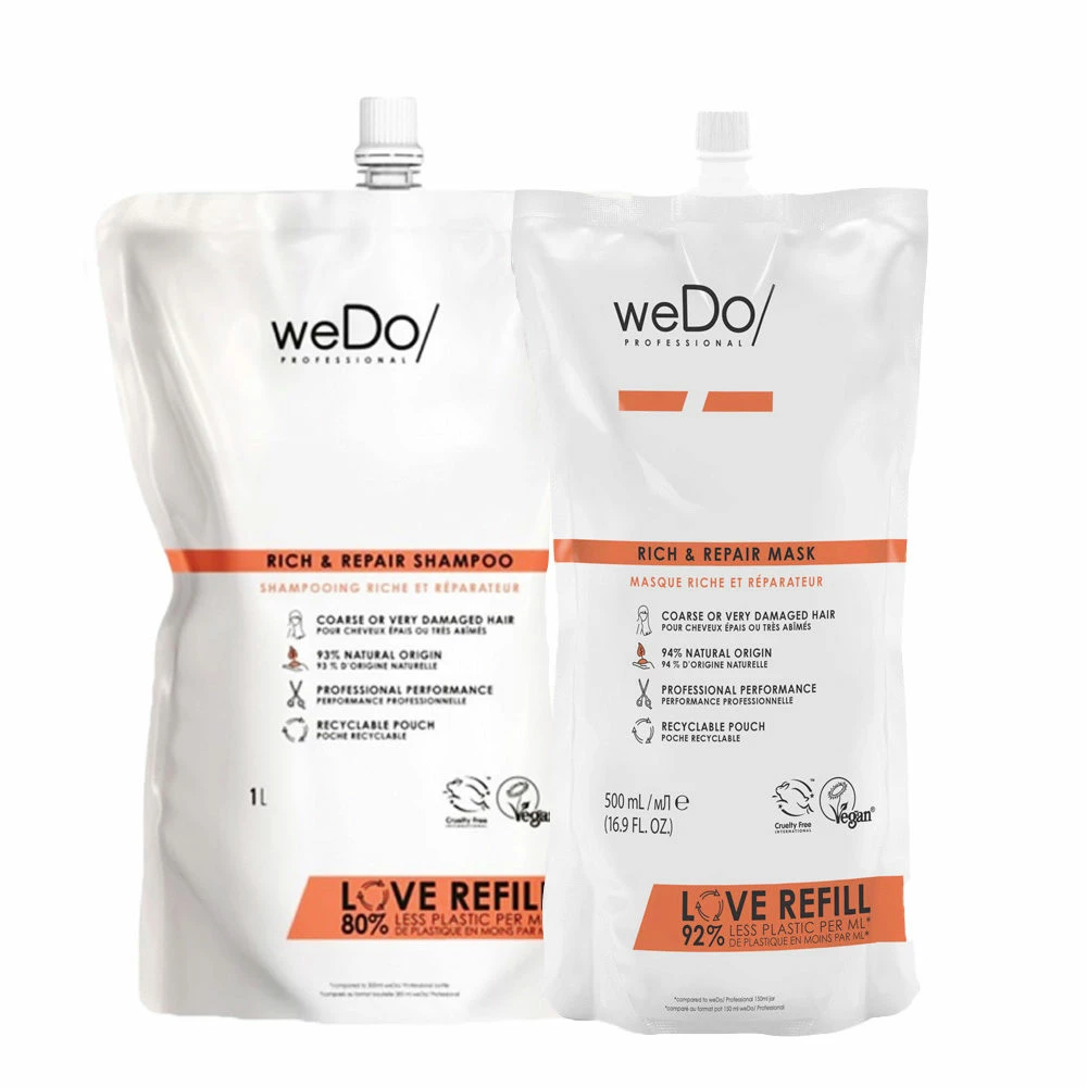 WeDo Rich & Repair Shampoo 1000ml Mask 500ml