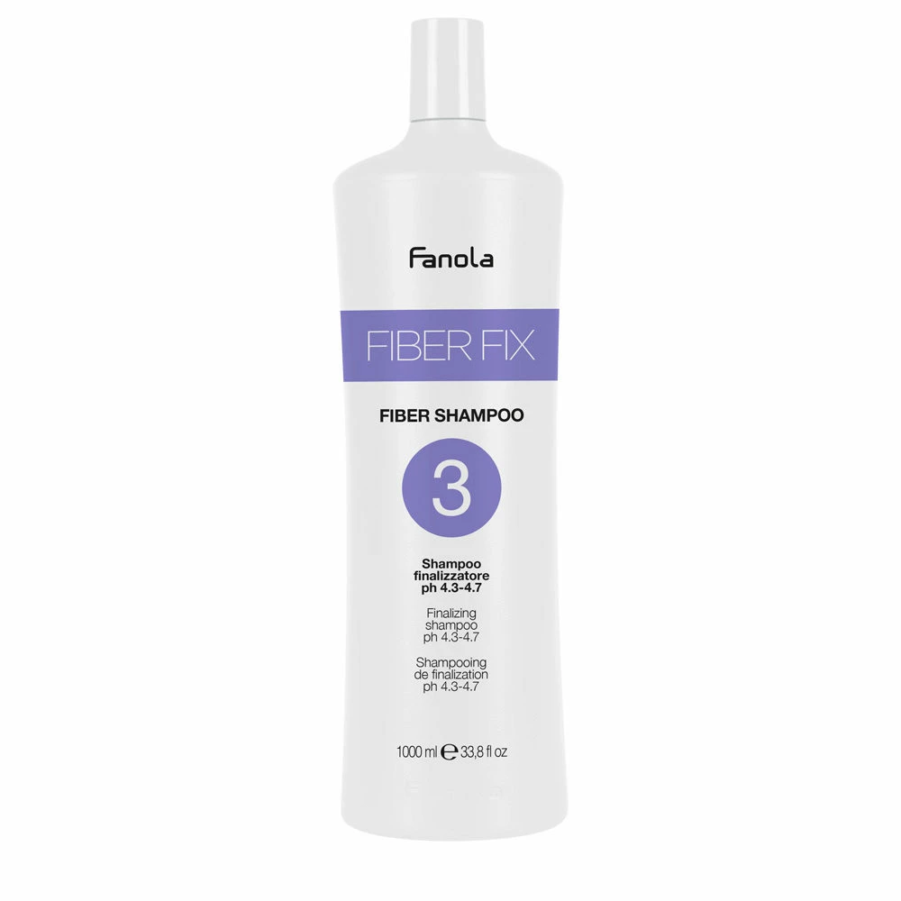 Fanola Fiber Fix Fiber Shampoo N°3 1000ml - Shampooing Finaliseur Ph4.3-4.7