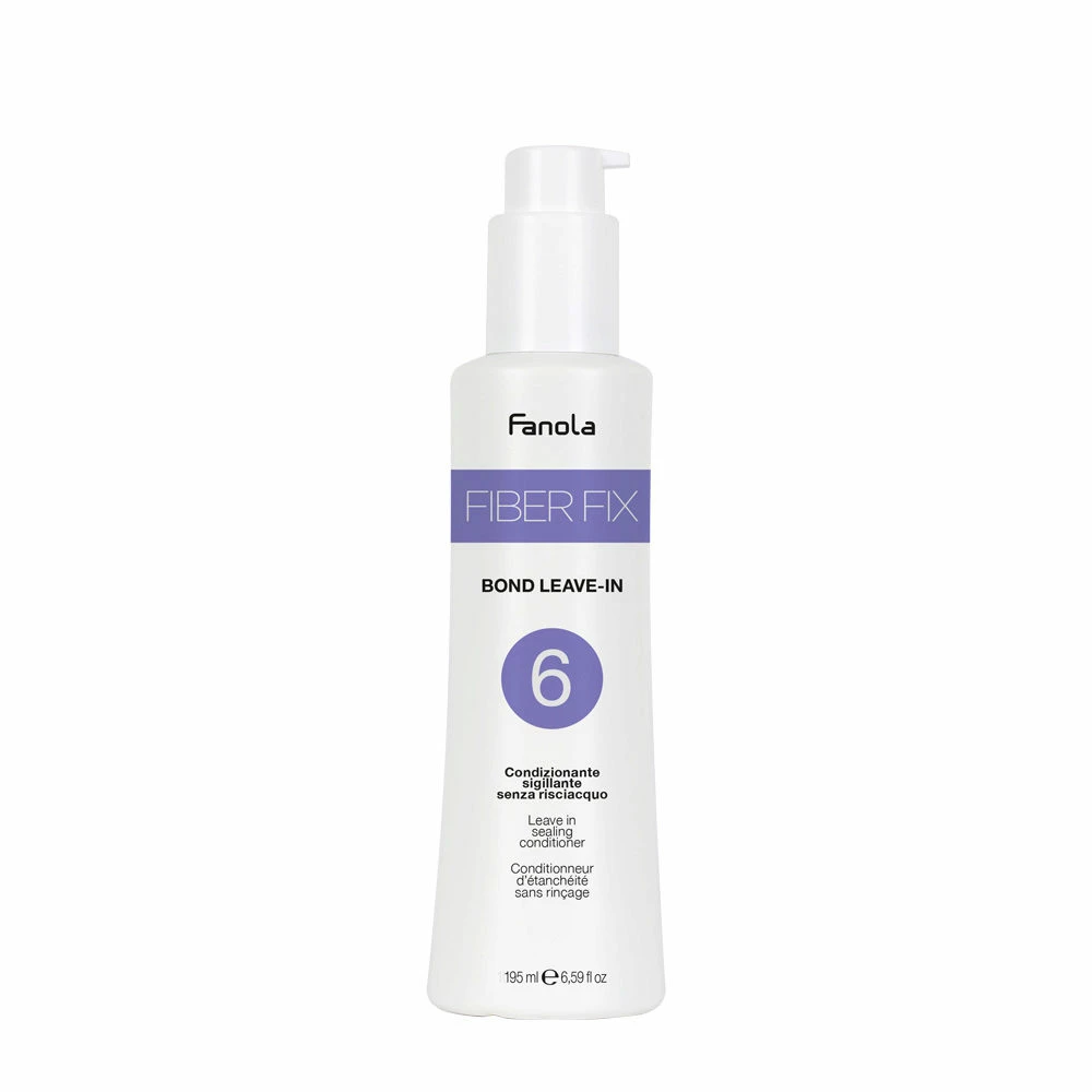 Fanola Fiber Fix Bond Leave In N°6 195ml - Conditionneur Scellant Sans Rinçage