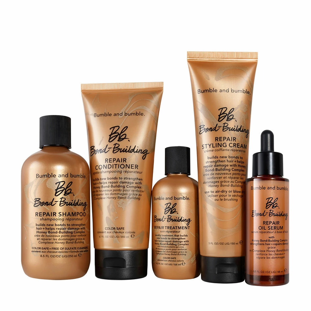 Bumble And Bumble. Bb. Bond Building Shampoo 250ml Conditioner 200ml Mask 125ml Blow Dry 125ml – Image 2