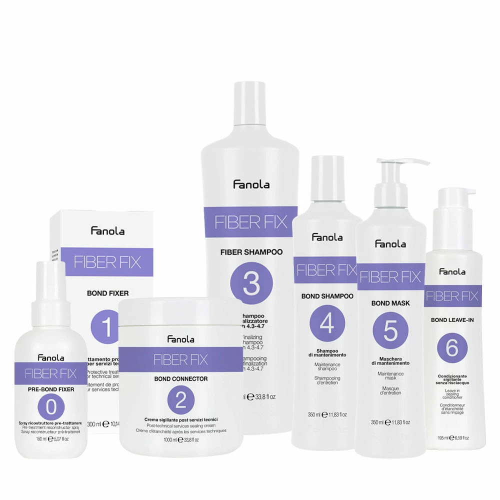 Fanola Fiber Fix Treatment Set - Traitement Restructurant Pour Couleurs