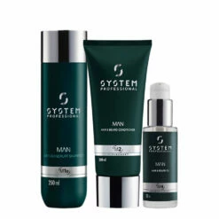 System Professional Man Anti DanDruff Shampoo 250ml Hair & Beard Conditioner 200ml Hair & Beard Oil 50ml