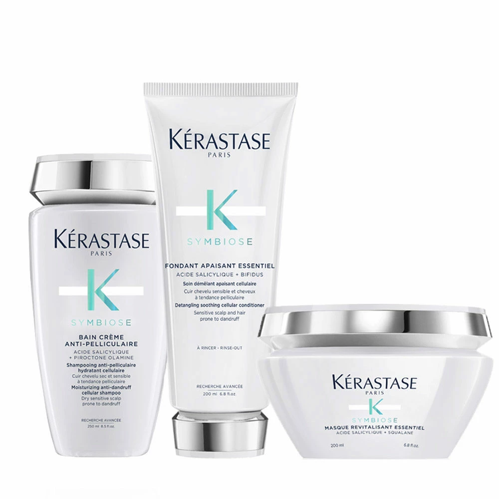 Kérastase Kerastase Symbiose Anti-Pelliculaire Shampoo 250ml Fondant Apaisant Essentiel 200ml Masque Revitalisant Essentiel 200ml