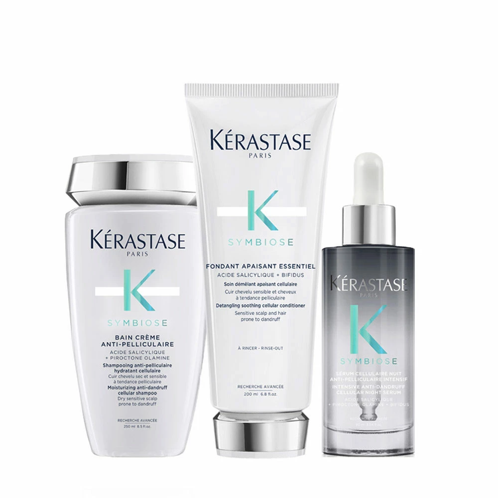 Kérastase Kerastase Symbiose Anti-Pelliculaire Shampoo 250ml Fondant Apaisant Essentiel 200ml Sérum Anti-Pelliculaire 90ml