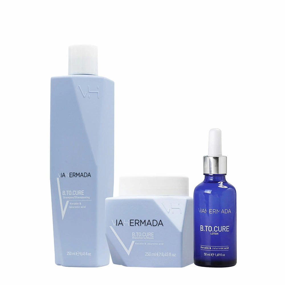 VIAHERMADA B.to.cure Shampoo 250ml Mask 250ml Lotion 50ml