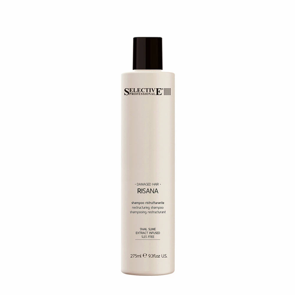 Selective Profesisonal Risana Shampoo 275ml - shampooing restructurant pour cheveux abîmés Selective Profesisonal Risana Shampoo 275ml - Shampooing Restructurant Pour Cheveux Abîmés -Olaplex Shop A HG046608 500x500 1