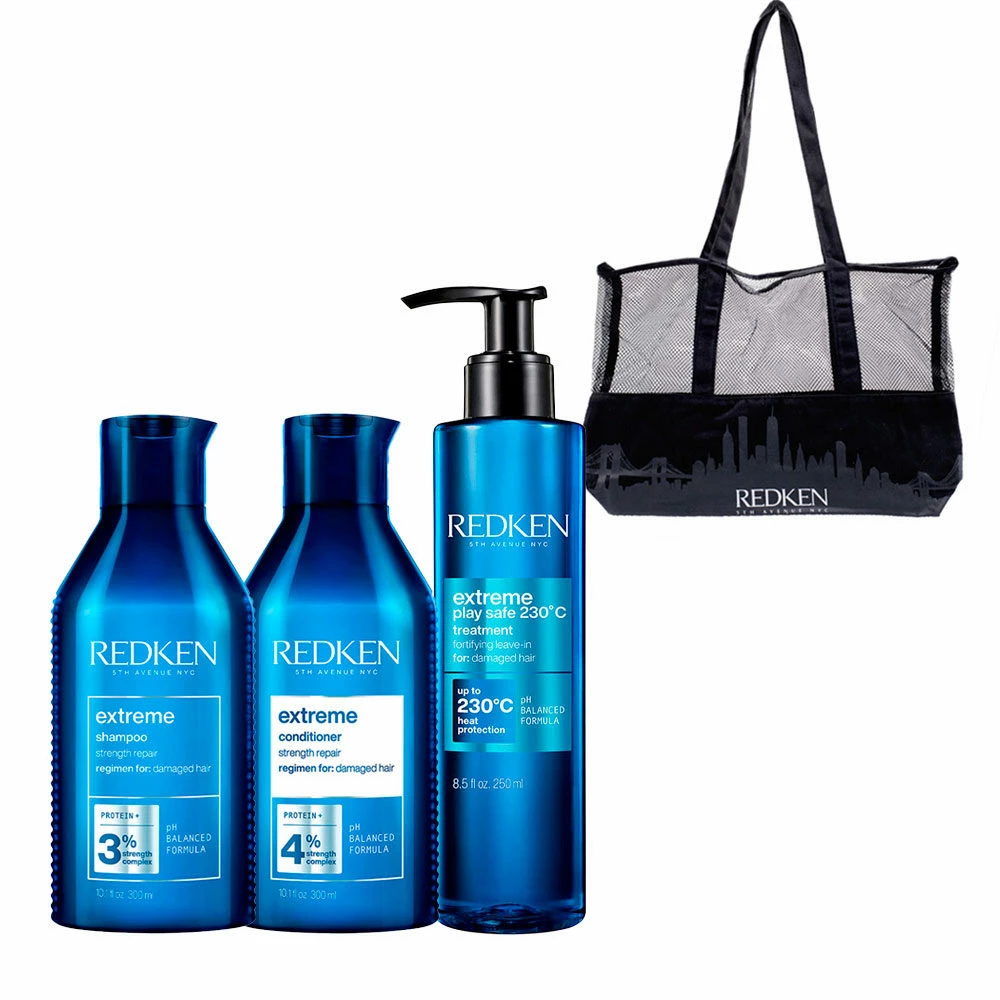 Redken Extreme Shampoo 300ml Conditioner 300ml Extreme Play Safe 250ml + Shopper Bag Gratuit Redken Extreme Shampoo 300ml Conditioner 300ml Extreme Play Safe 250ml + Shopper Bag Gratuit -Olaplex Shop A HG048179 500x500 1