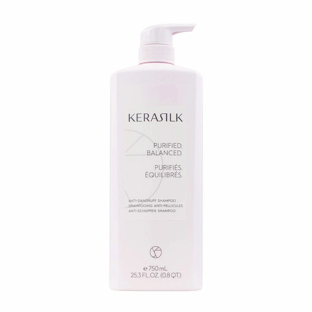 Kerasilk Essentials Anti-Dandruff Shampoo 750ml - Shampooing Pour Cuir Chevelu Gras